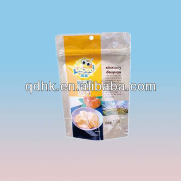 Food packing bottom gusset zipper pouches with factory price