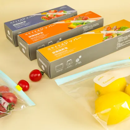 Custom Slider Stand Up Pouch Bags - Clear Food Zipper Lock Plastic Pouches