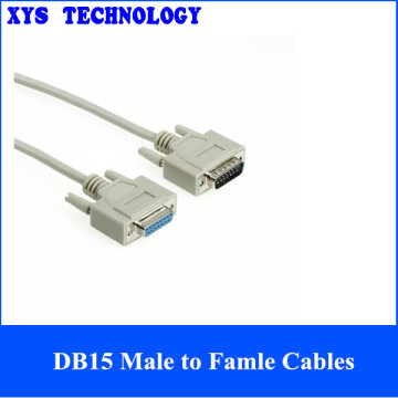 Factory Sell DB15 to DB15 Male to Female Cables 6FT