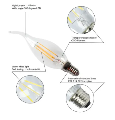 led bulb parts C35 hidden camera light bulb