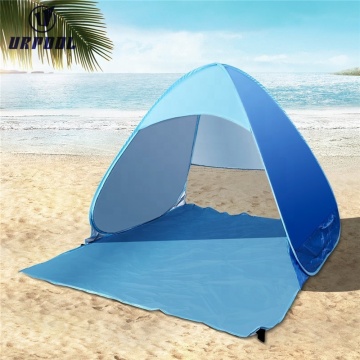 UPF 50+ Automatic Sun Shelter Umbrella - Pop Up Baby Beach Tent for 1-2 Persons