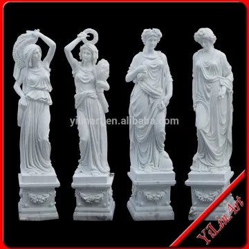 White Marble Four Seasons Statues, Outdoor Stone Statues, Garden Four Season StatuesYL-097