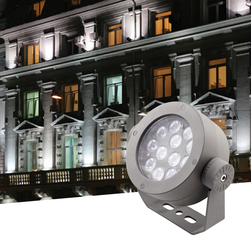 Luce di inondazione a LED esterna rotonda per giardino paesaggio