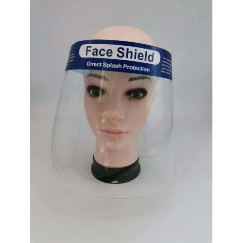 Face-protection Shield forms barrier protect face