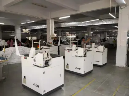 Automatic sewing machine for bed skirt