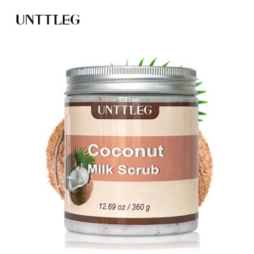 360g Kurkuma Mleko Kokosowe Wybielający Peeling do Ciała