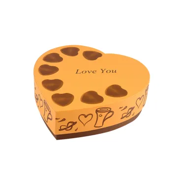 Custom Chocolate Heart Shape Paper Gift Box