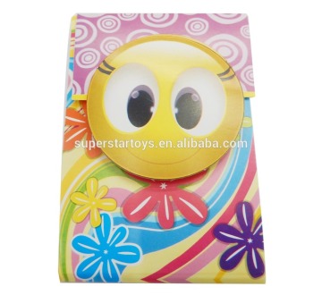 3D smiling face note paper;3D smiling face note book