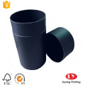 Black Round Cardboard Tube Gift Box Packaging