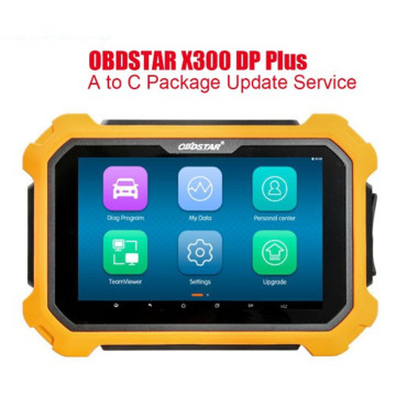 OBDSTAR X300 DP Plus: Upgrading to A Package with C Package Update Service