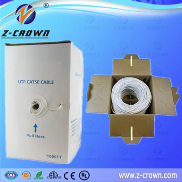 CE ROHS Fluke passed UTP cat5e 24awg/4p with best price