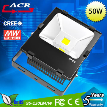Bridgelux45mil COB led flood lamps for garden sport stadium 50w led outdoor flood light