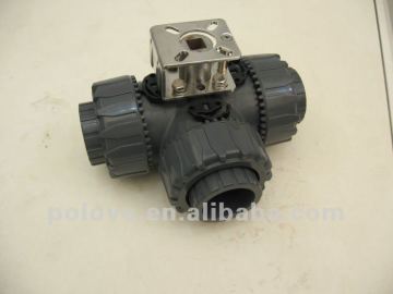pvc 3 way ball valve