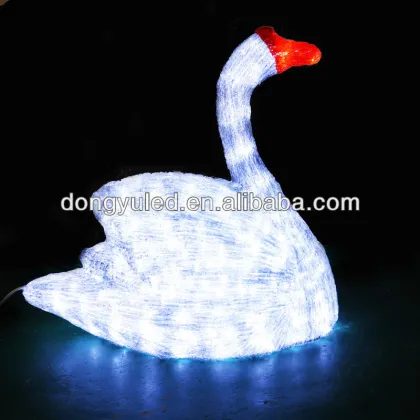 Gse-68*85cm Motif 3d led goose light