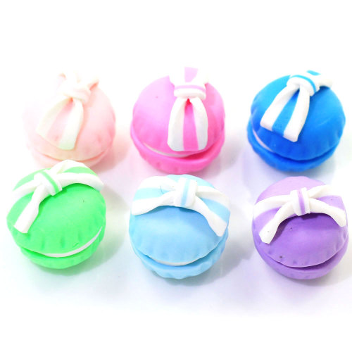 100Pcs/Bag Miniature Pastel Polymer Clay Cookies Cakes Cute Little Small Dollhouse Bakery Cake Food Jewelry Supplies