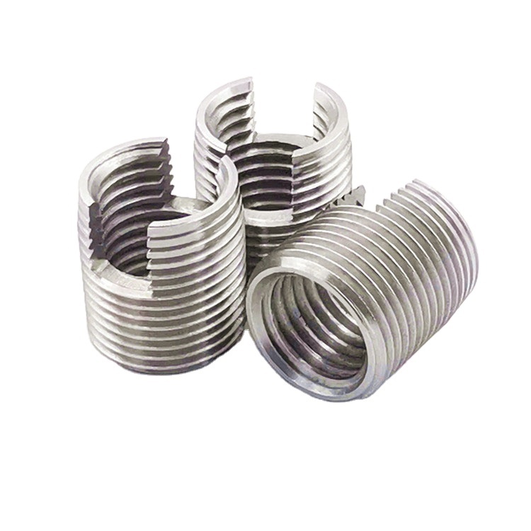 Carbon Steel and Stainless Steel Self Tapping Thread Inserts M4 M5 M6 M8 M10 Sizes for Mental or Plastic Materials
