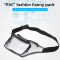 PVC Waist Pack PVC Αδιάβροχη τσάντα ώμου Διαφανές πακέτο μέσης