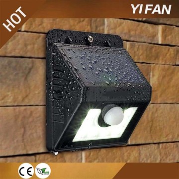 2016 on sale popular modern design motion sensor solar flood light led wall lamp