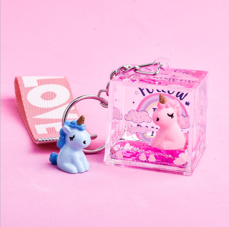 Unicorn Liquid Key Chain 1