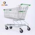 Supermarket PU wheels German Shopping Trolley