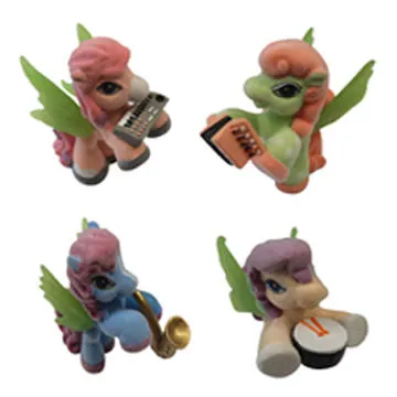 Custom small plastic flocked toys, china supplier