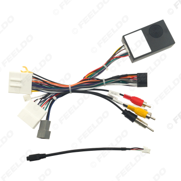 16pin Power Cord Wiring Harness Adapter for Nissan X-Trail/Qashqai/Teana/Murano 2016 Head Unit Installation