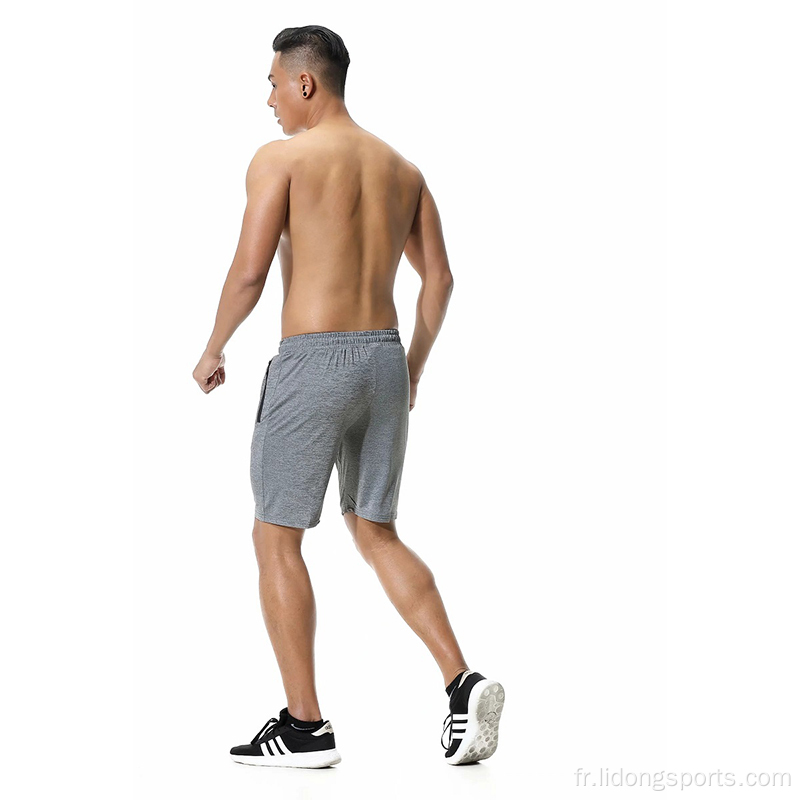 Shorts pour hommes Shorts pour hommes de gymnase actif gris