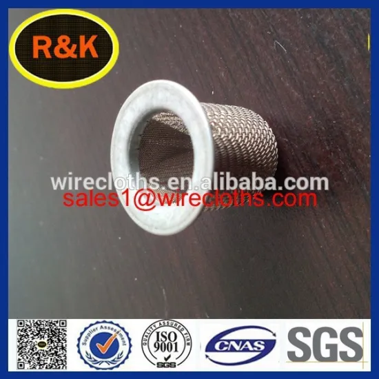 Food grade stainless steel micron wire mesh cap