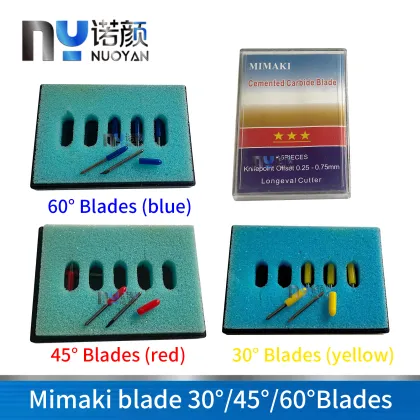 Mimaki Plotter Cutter Knife Blades: 30/45/60 Degree Cemented Carbide Cutting Tools