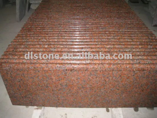 G562 maple red granite indoor steps