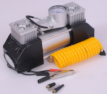 JB-87 12V Double Cylinder Metal Air Pump with Light
