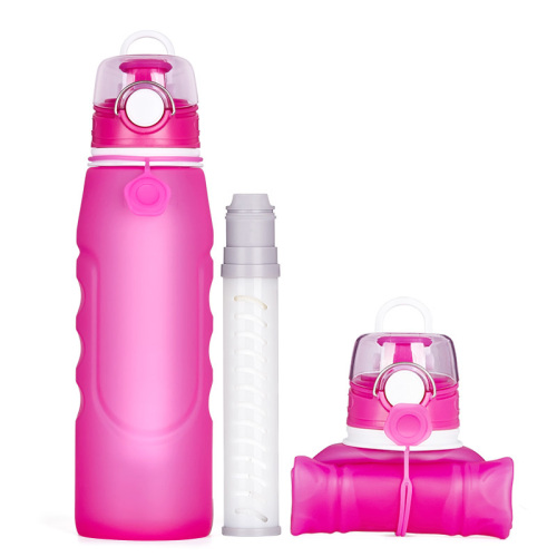 Portable Foldable Water Bottle with Filter
