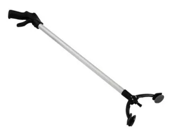 Unfoldable rubbish grabber