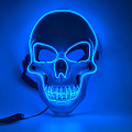 Máscara de Halloween com caveira iluminada por LED