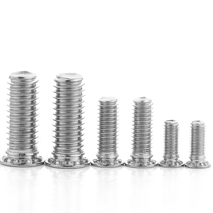 Factory Direct Stainless Steel Flat Head Self-Locking Bolts, Rivet Screws, and Pressure Screws