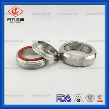 Food grade stainless steel SMS union with seals