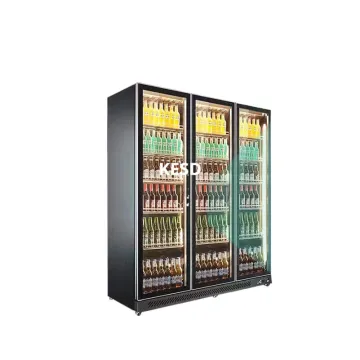 Supermarket and Store Glass Door Refrigerators Refrigeration Equipment Commercial Cold Drink Fridge