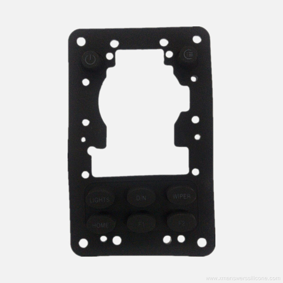 Custom waterproof epoxy coated rubber keypad