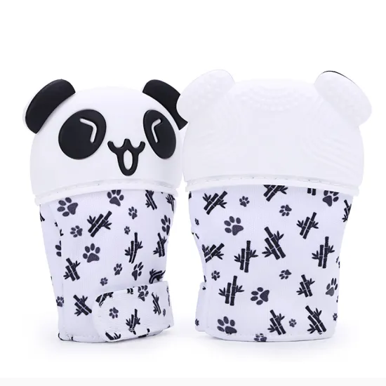 Silicone baby teething mitten teething glove