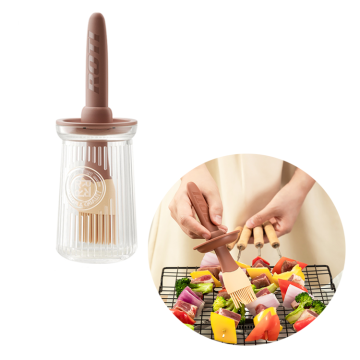 Popular Glass Olive Oil Bottle with Silicone Brush