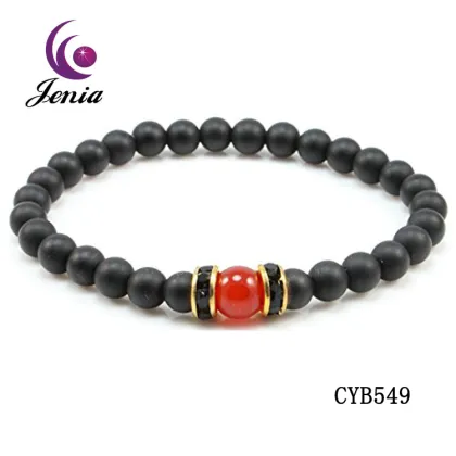 Jenia Popular Colourful Bead Girl Lucky Bracelet Natural Stone With Charm