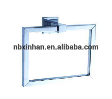 Special square style,wall mount,bathroom brass square towel ring/chrome plated