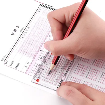 Baoke Plastic Transparent Ruler Set - Custom Drawing & Multifunctional