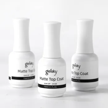 Gelsky High Quality China Wholesale Matte Top Coat Nail Gel