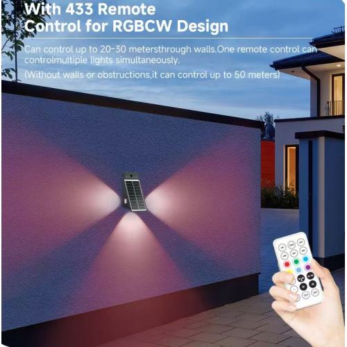 Luz de pared LED triangular moderna para la cerca