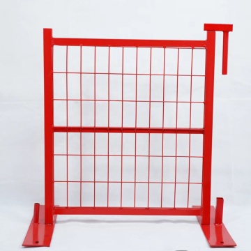 Portable Retractable Yellow Powder Coated Temporary Fence 6ft x 10ft - Canada