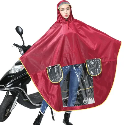 100% polyester single/double raincoat poncho outdoor