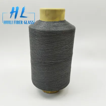 89 Tex Black Color Glass Fiber Yarn, PVC Coated Fiberglass Yarn and Fiberglass Yarn for Sale