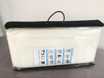 PVC & non-woven packaging nursing pillow zipper bag with pocket