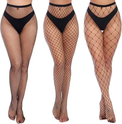 Charmnight Womens High Waist Tights Fishnet Stockings